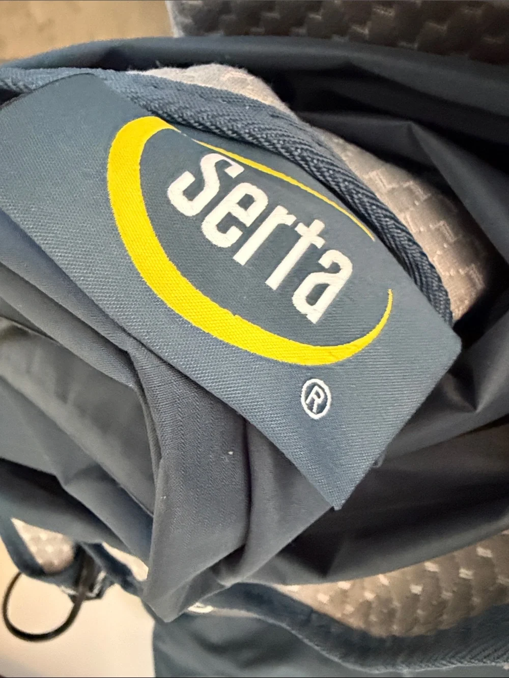 Serta Blue Inflatable Mattress with Electric Pump